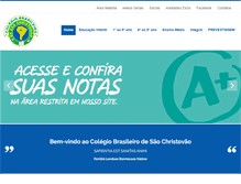 Tablet Screenshot of colbrasileiro.com.br